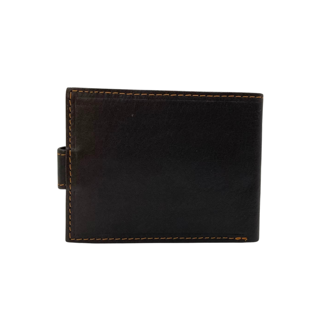 Mens Genuine Leather Mens wallet Leather Lined Bi fold Wallet For Men # 1981L