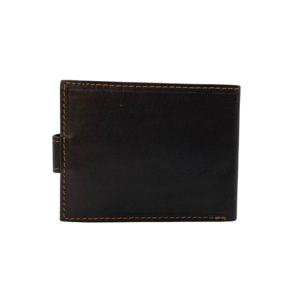 Mens Genuine Leather Mens wallet Leather Lined Bi fold Wallet For Men # 1981L