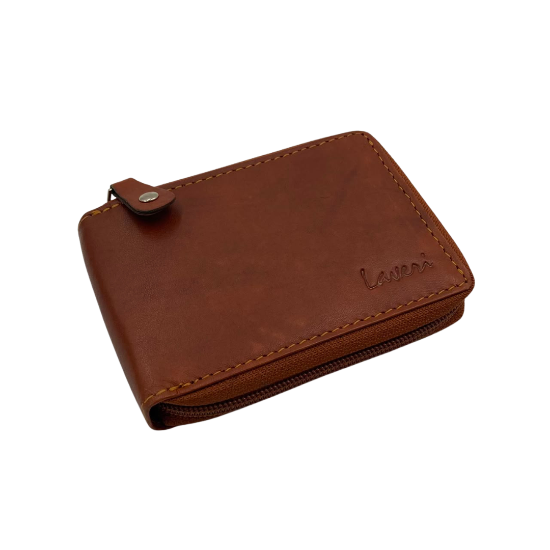 Fullzip leather mens Wallet #1756Z
