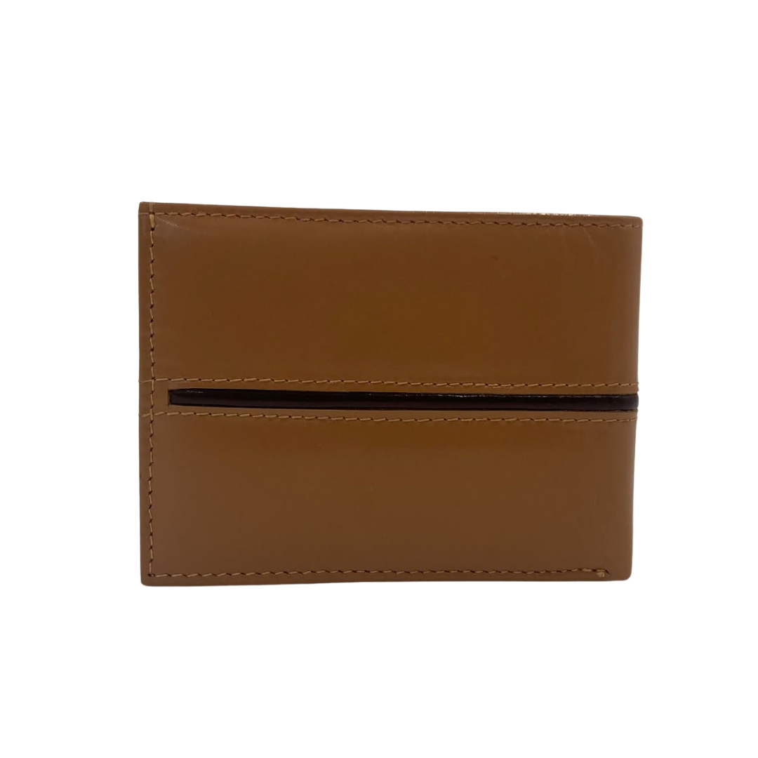 Classic Men's Waterproof Bifold Leather Wallet with Flip ID Window #1728