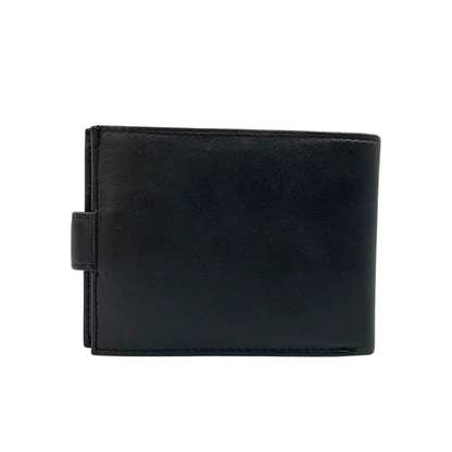 Mens Genuine Leather Mens wallet Leather Lined Bi fold Wallet For Men # 1406AL