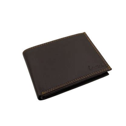 Antq, Smooth Leather Wallet With Inside Leather Lining # 1886C