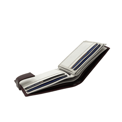 Classic Men's Waterproof Bifold Leather Wallet with Flip ID Window # 892L (C.L.)