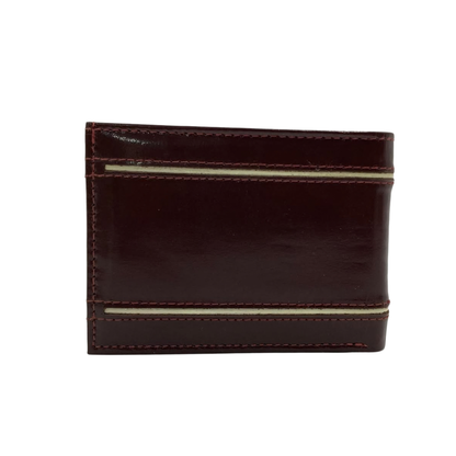 Classic Men's Waterproof Bifold Leather Wallet with Flip ID Window #1728 (D.L.)