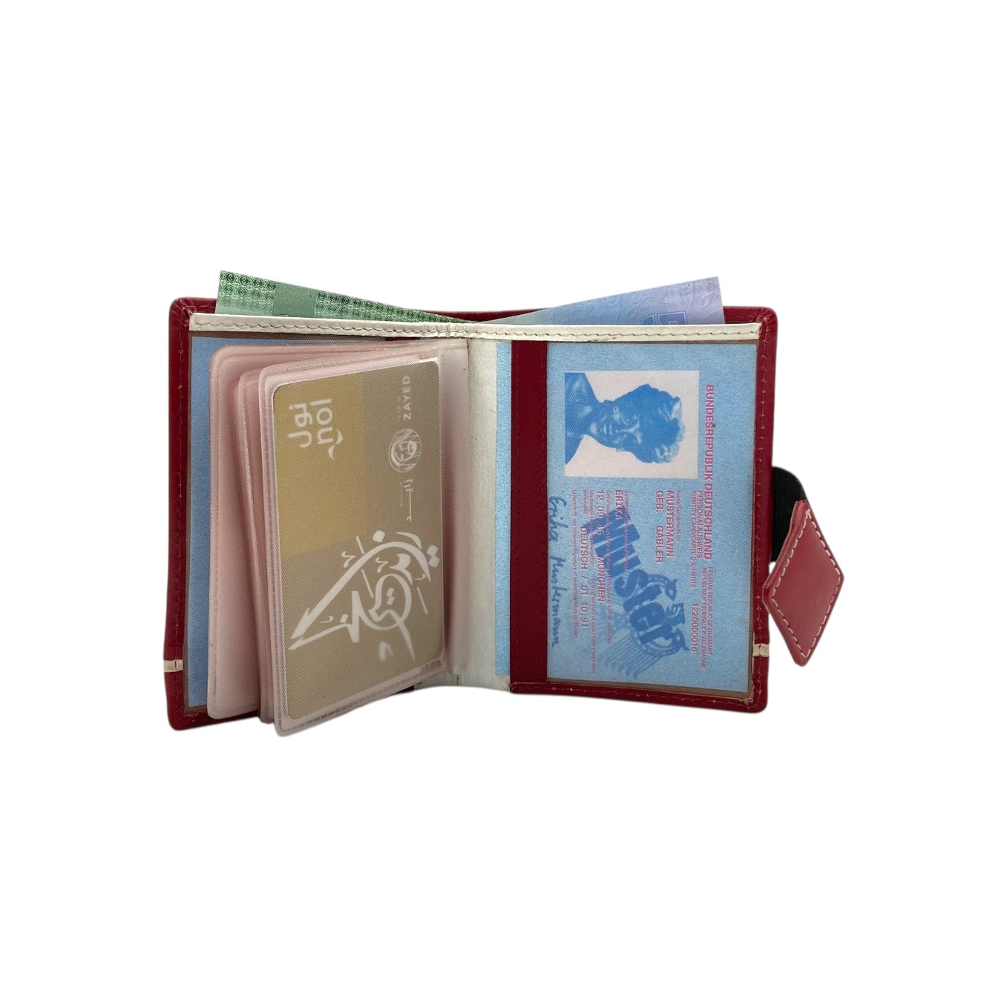 Compact Multiple Cards  & Cash Wallet # 1865NM [EL.LOOP]