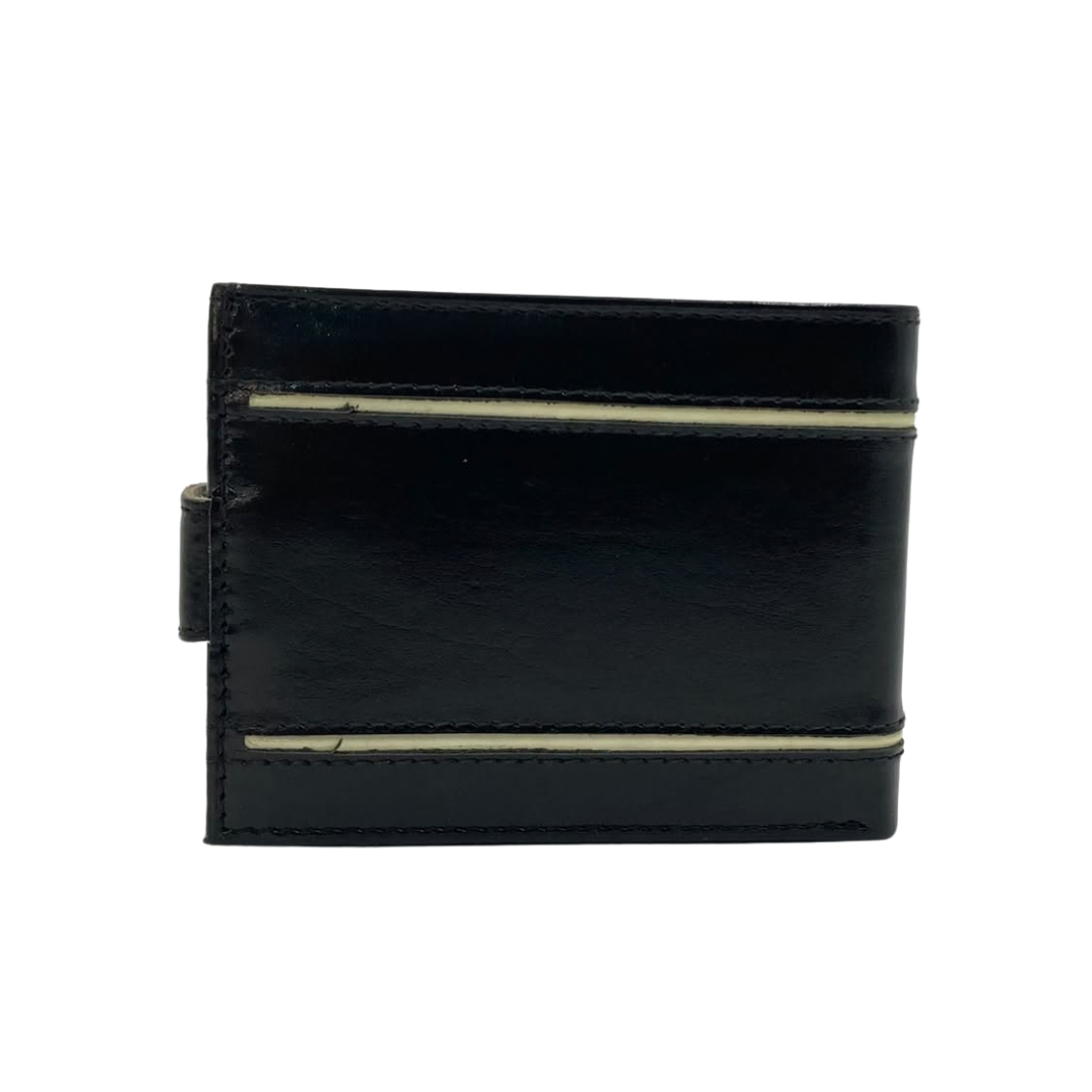Classic Men's Waterproof Bifold Leather Wallet with Flip ID Window #1729 L (D.L.)