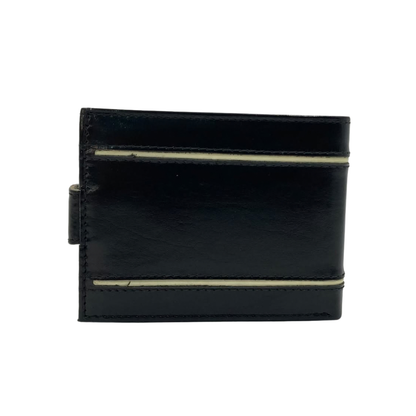 Classic Men's Waterproof Bifold Leather Wallet with Flip ID Window #1729 L (D.L.)
