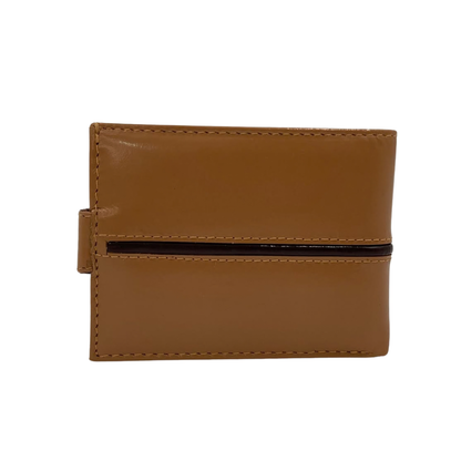 Classic Men's Waterproof Bifold Leather Wallet with Flip ID Window #1729 L (C.L.)