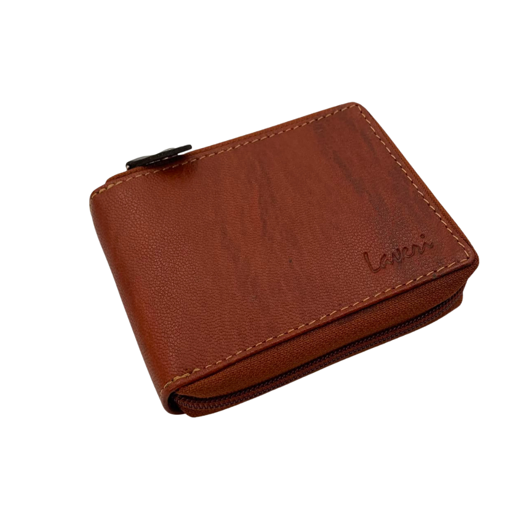 Fullzip leather mens Wallet #983AZ