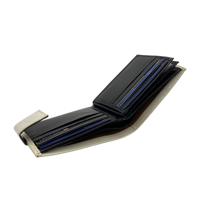 Classic Men's Waterproof Bifold Leather Wallet with Flip ID Window #892L