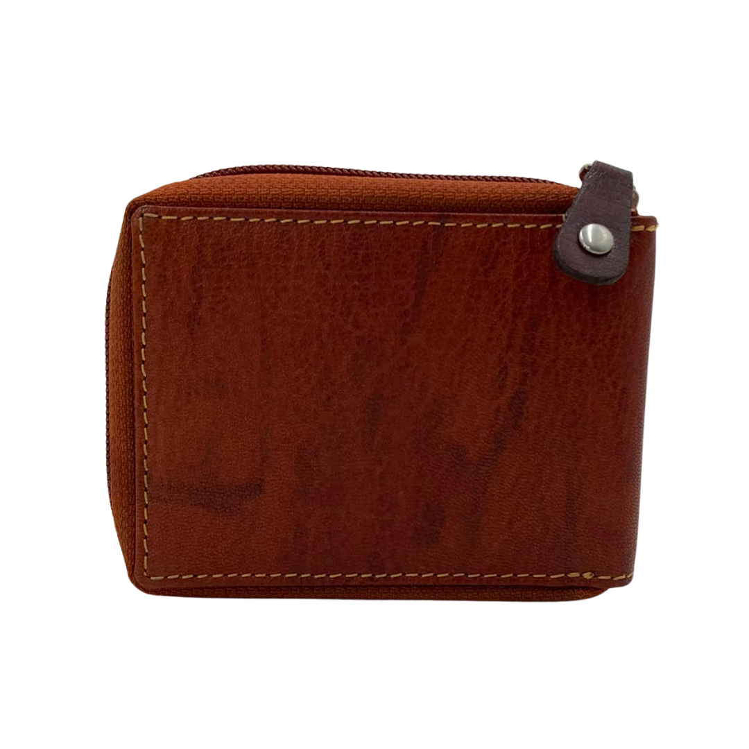 Fullzip leather mens Wallet #1074Z