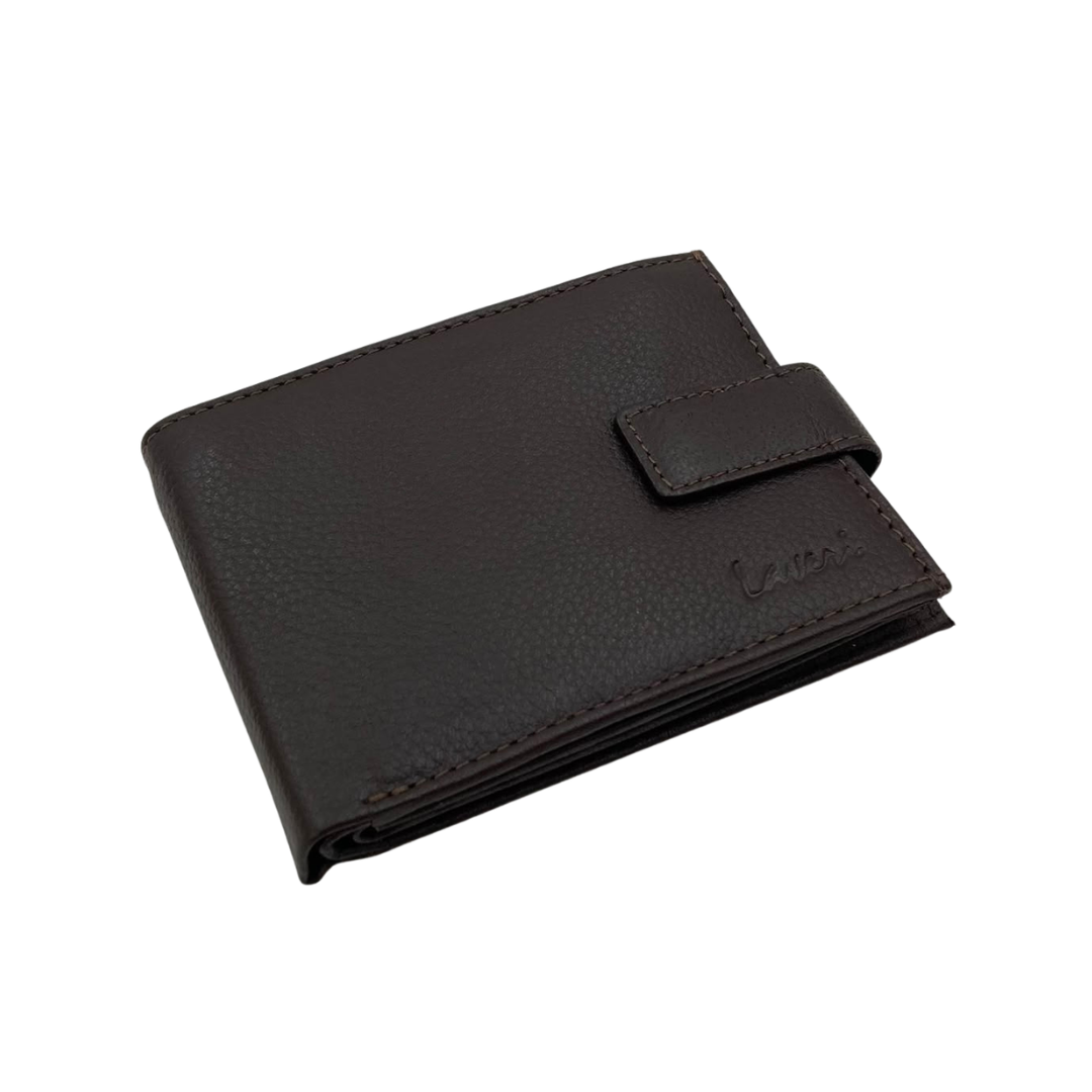 Antq, Smooth Leather Wallet With Inside Leather Lining # 1888L
