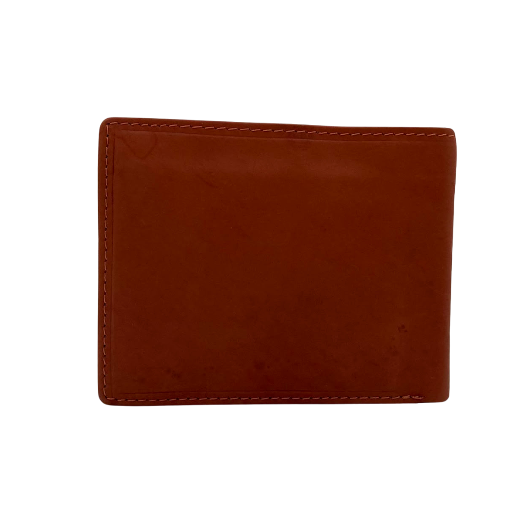 Mens Genuine Leather Mens wallet Leather Lined Bi fold Wallet For Men # 4021C