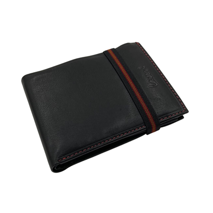 Mens Genuine Leather Mens wallet Leather Lined Bi fold Wallet For Men # 1406C EL