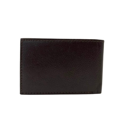 Mens Genuine Leather Mens wallet Leather Lined Bi fold Wallet For Men # 1020