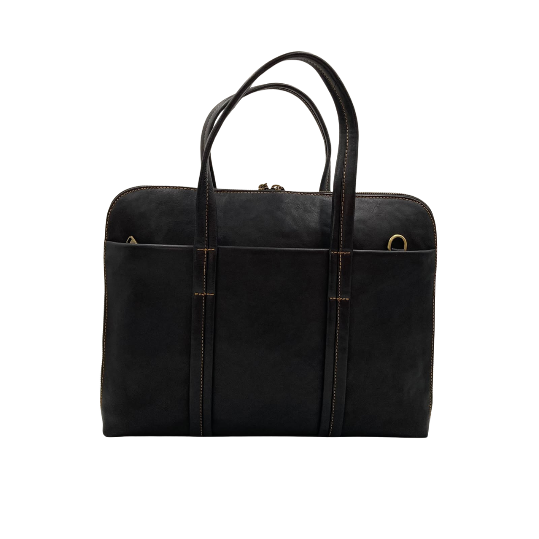 Expandable Leather Laptop Organiser Premium  # 2920