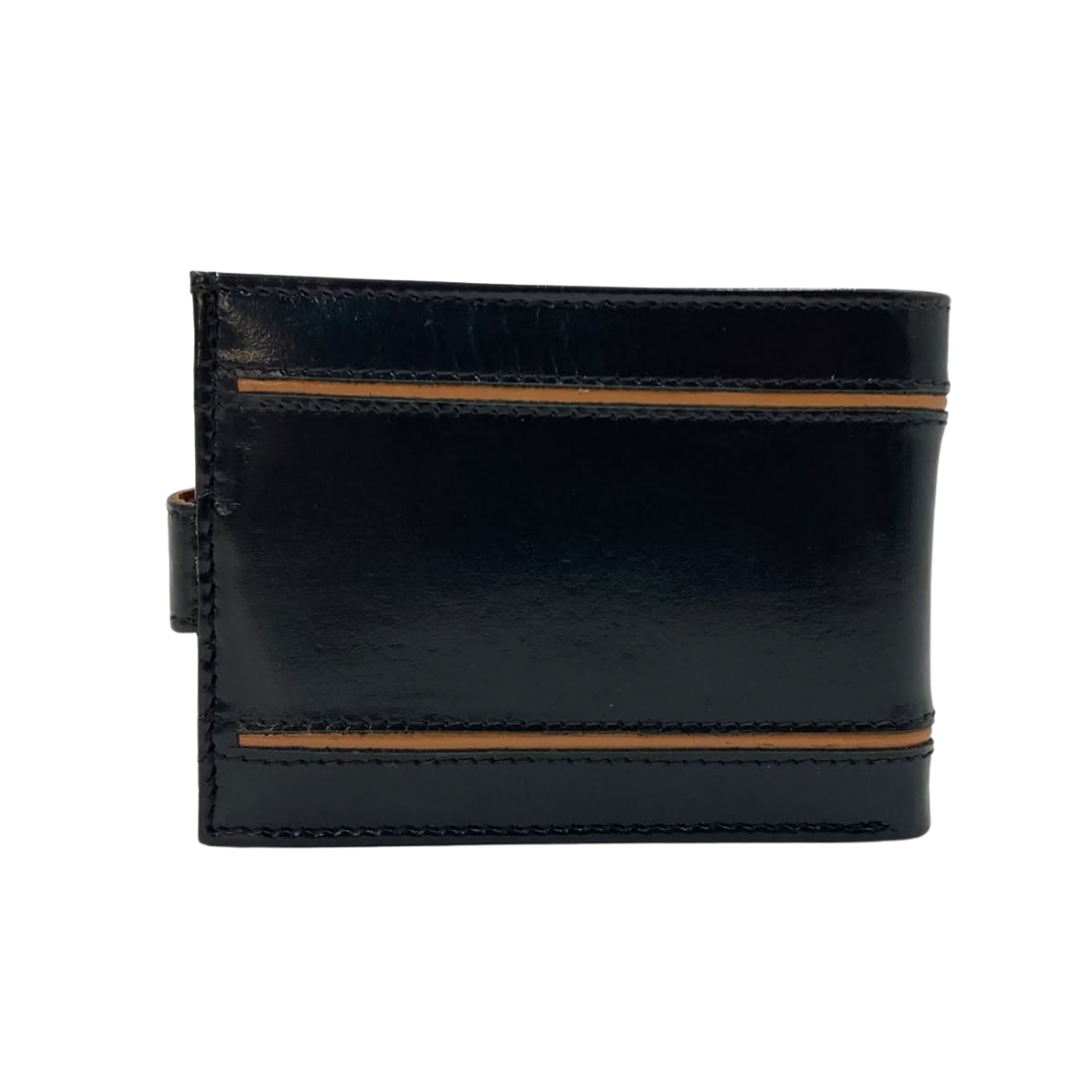 Classic Men's Waterproof Bifold Leather Wallet with Flip ID Window #1728L (D.L.)