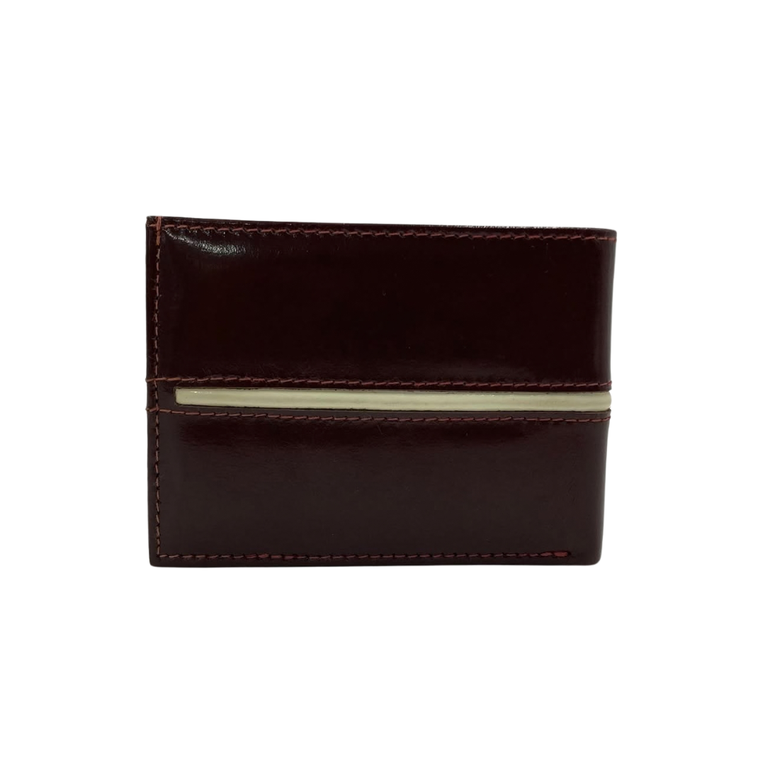 Classic Men's Waterproof Bifold Leather Wallet with Flip ID Window #1728