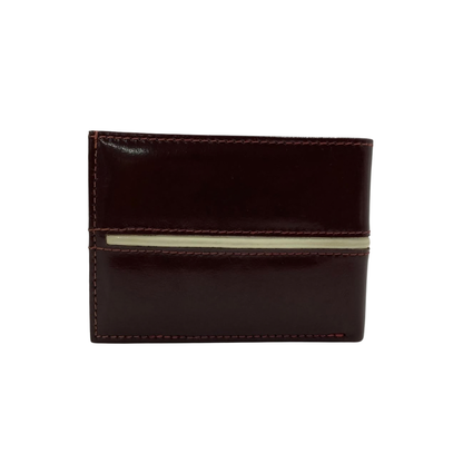 Classic Men's Waterproof Bifold Leather Wallet with Flip ID Window #1728