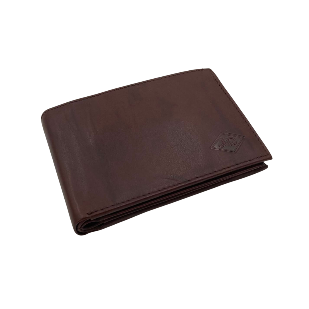 Antq, Smooth Leather Wallet With Inside Leather Lining # JD-690A