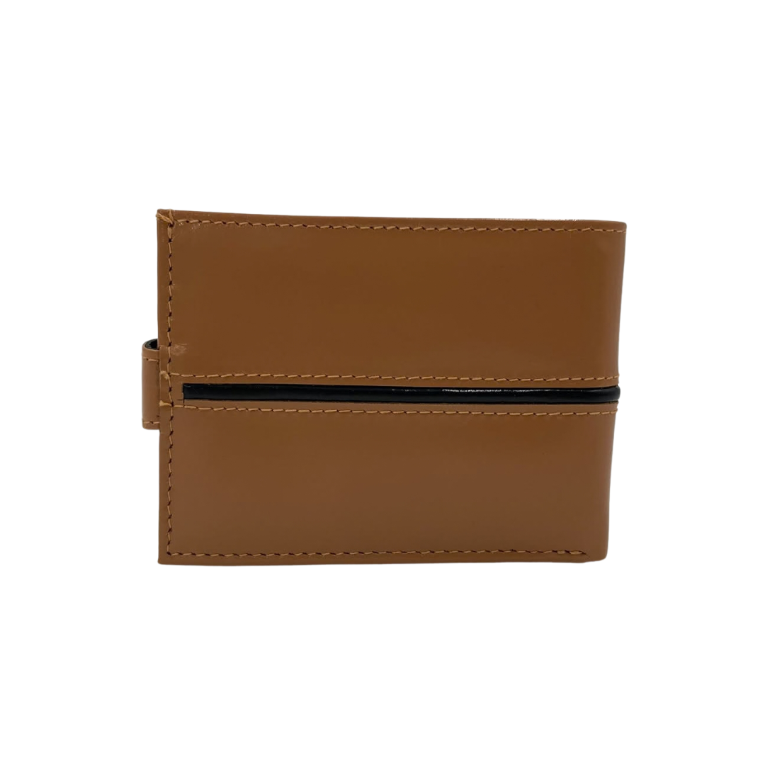 Classic Men's Waterproof Bifold Leather Wallet with Flip ID Window #1728L (C.L.)