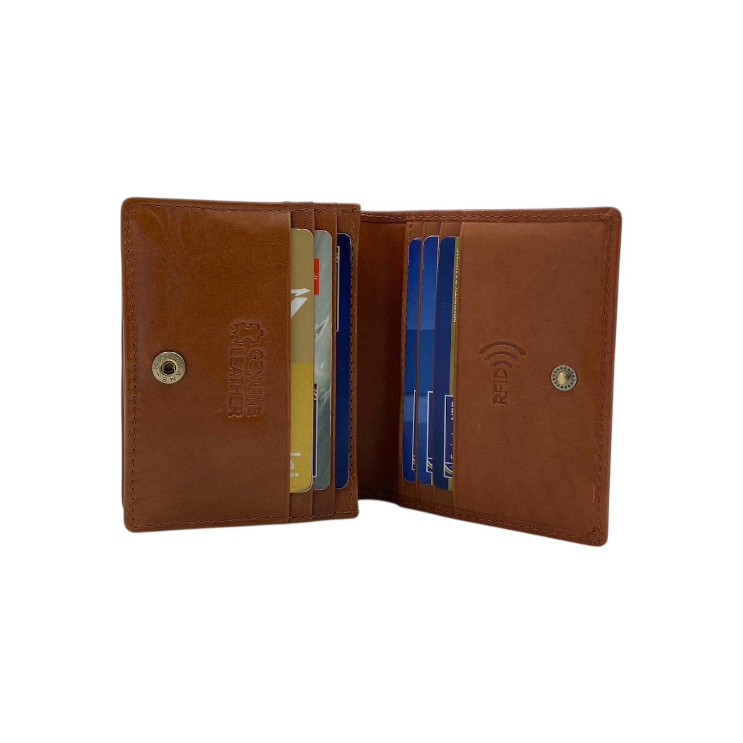Italian Leather RFID Business Card Holder # 1736BD