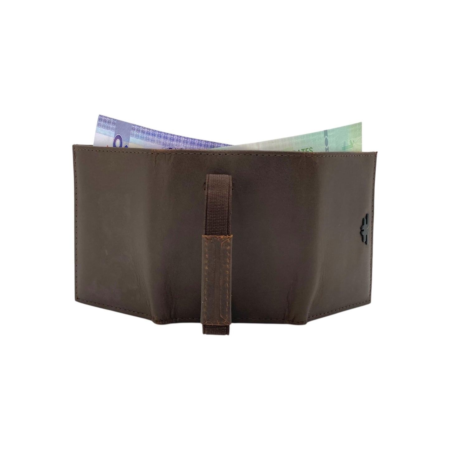RFID Compact Trifold Cards & Cash Wallet #  1891 Elastic