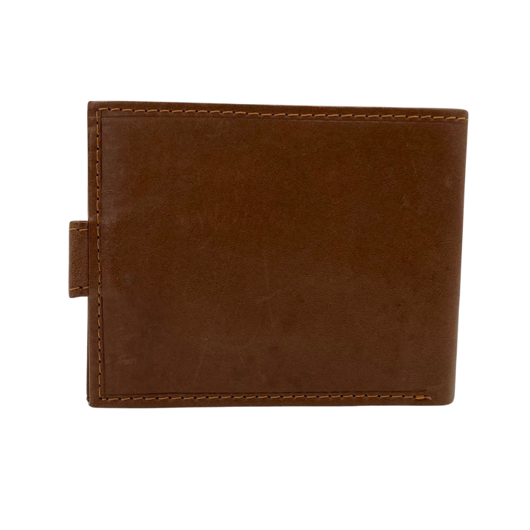 Mens Genuine Leather Mens wallet Leather Lined Bi fold Wallet For Men # 1326L
