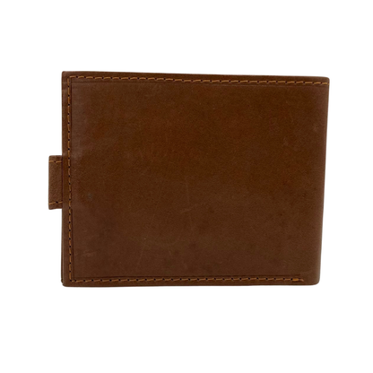 Mens Genuine Leather Mens wallet Leather Lined Bi fold Wallet For Men # 1326L