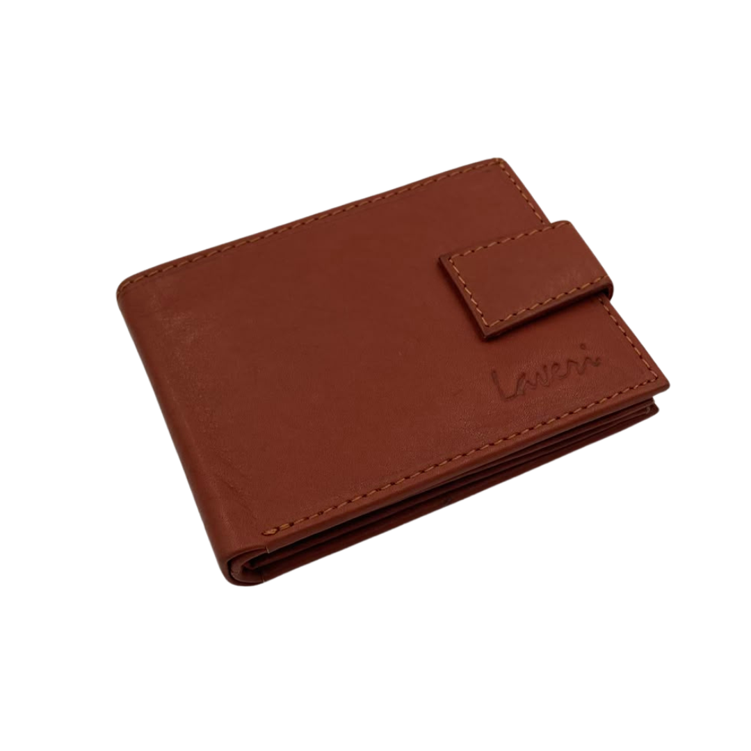 Mens Genuine Leather Mens wallet Leather Lined Bi fold Wallet For Men # 892L