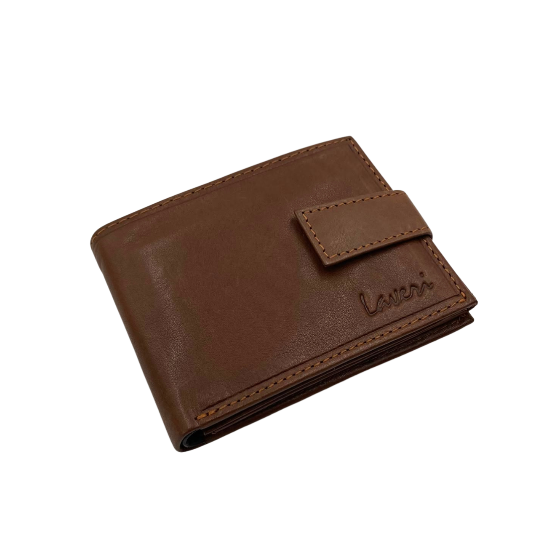 Mens Genuine Leather Mens wallet Leather Lined Bi fold Wallet For Men # 1426L