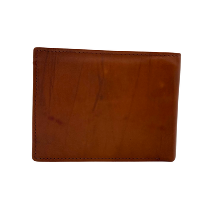 Mens Genuine Leather Mens wallet Leather Lined Bi fold Wallet For Men # 1244