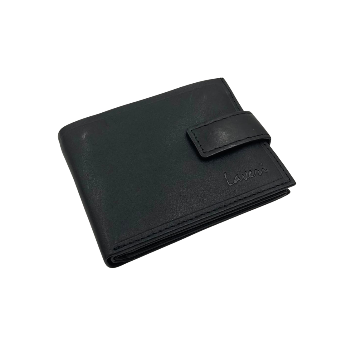 Mens Genuine Leather Mens wallet Leather Lined Bi fold Wallet For Men # 983AL