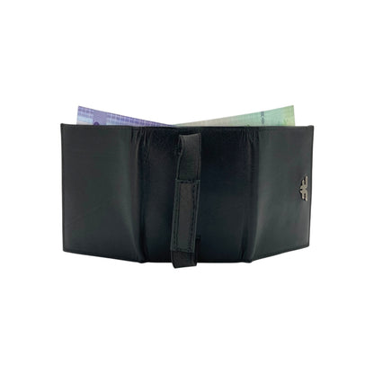 RFID Compact Trifold Cards & Cash Wallet #  1891 Elastic