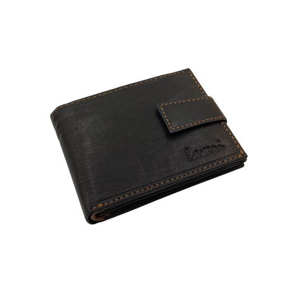 Mens Genuine Leather Mens wallet Leather Lined Bi fold Wallet For Men # 1426L