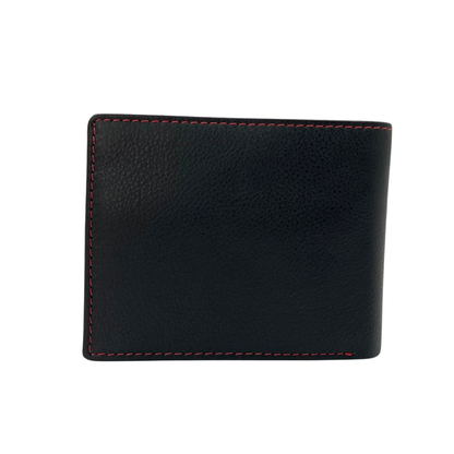 Mens Genuine Leather Mens wallet Leather Lined Bi fold Wallet For Men # 4094NC.2