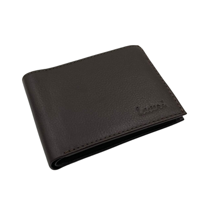 Mens Genuine Leather Mens wallet Leather Lined Bi fold Wallet For Men # 1013