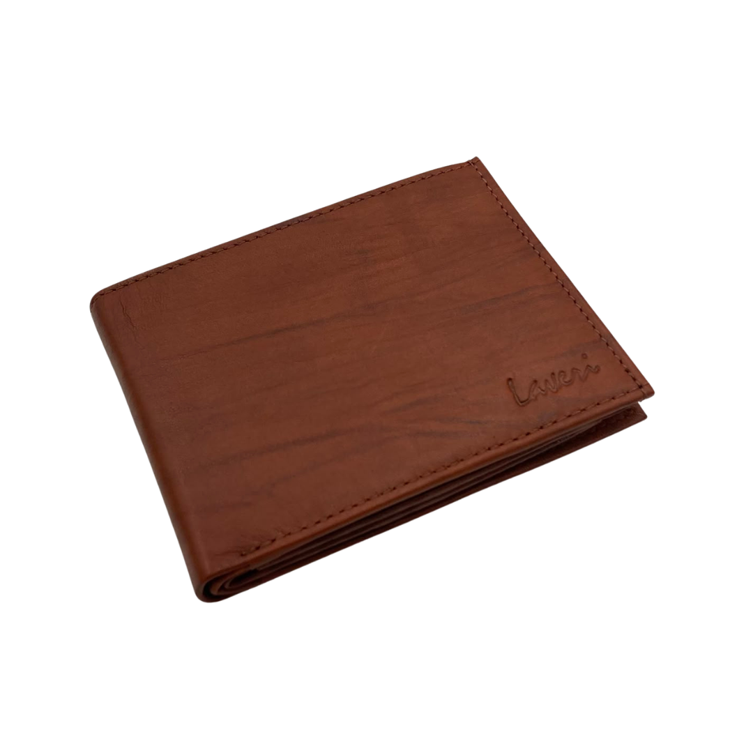 Antq, Smooth Leather Wallet With Inside Leather Lining # 1888