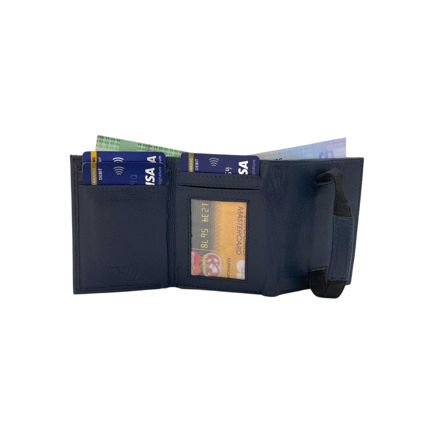 RFID Compact Z-Trifold Cards & Cash Wallet #  1891Z