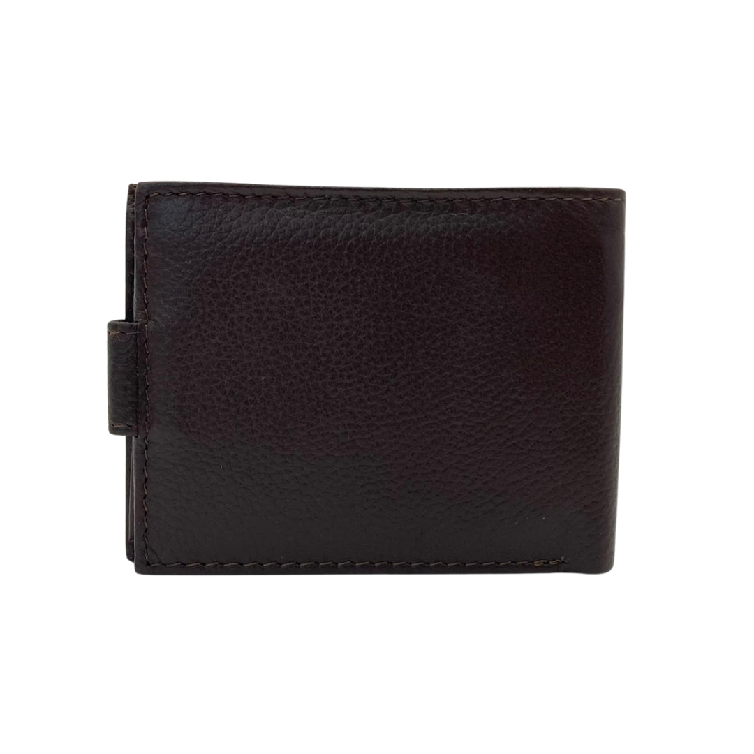 Mens Genuine Leather Mens wallet Leather Lined Bi fold Wallet For Men # 1326L