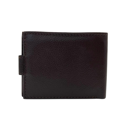Mens Genuine Leather Mens wallet Leather Lined Bi fold Wallet For Men # 1326L
