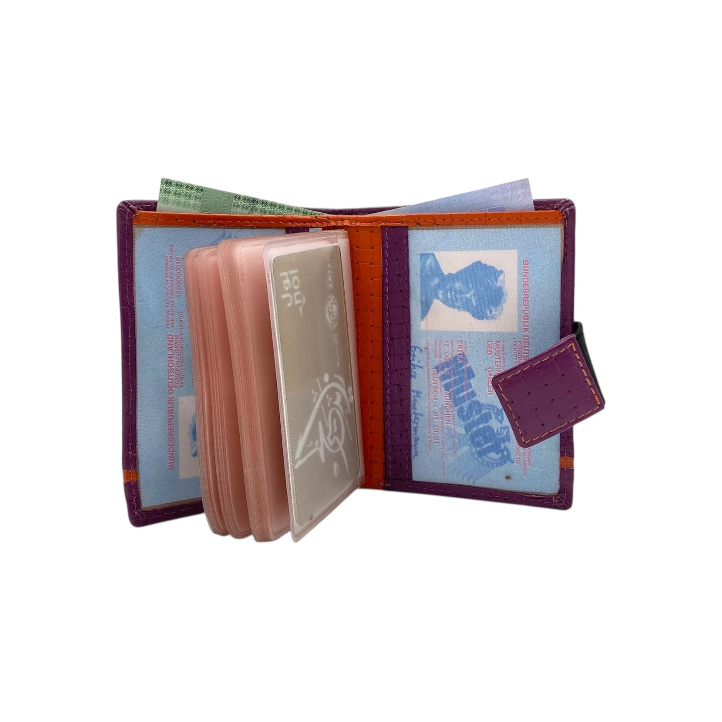 Compact Multiple Cards  & Cash Wallet # 1865NM [EL.LOOP]