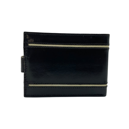 Classic Men's Waterproof Bifold Leather Wallet with Flip ID Window #1728L (D.L.)