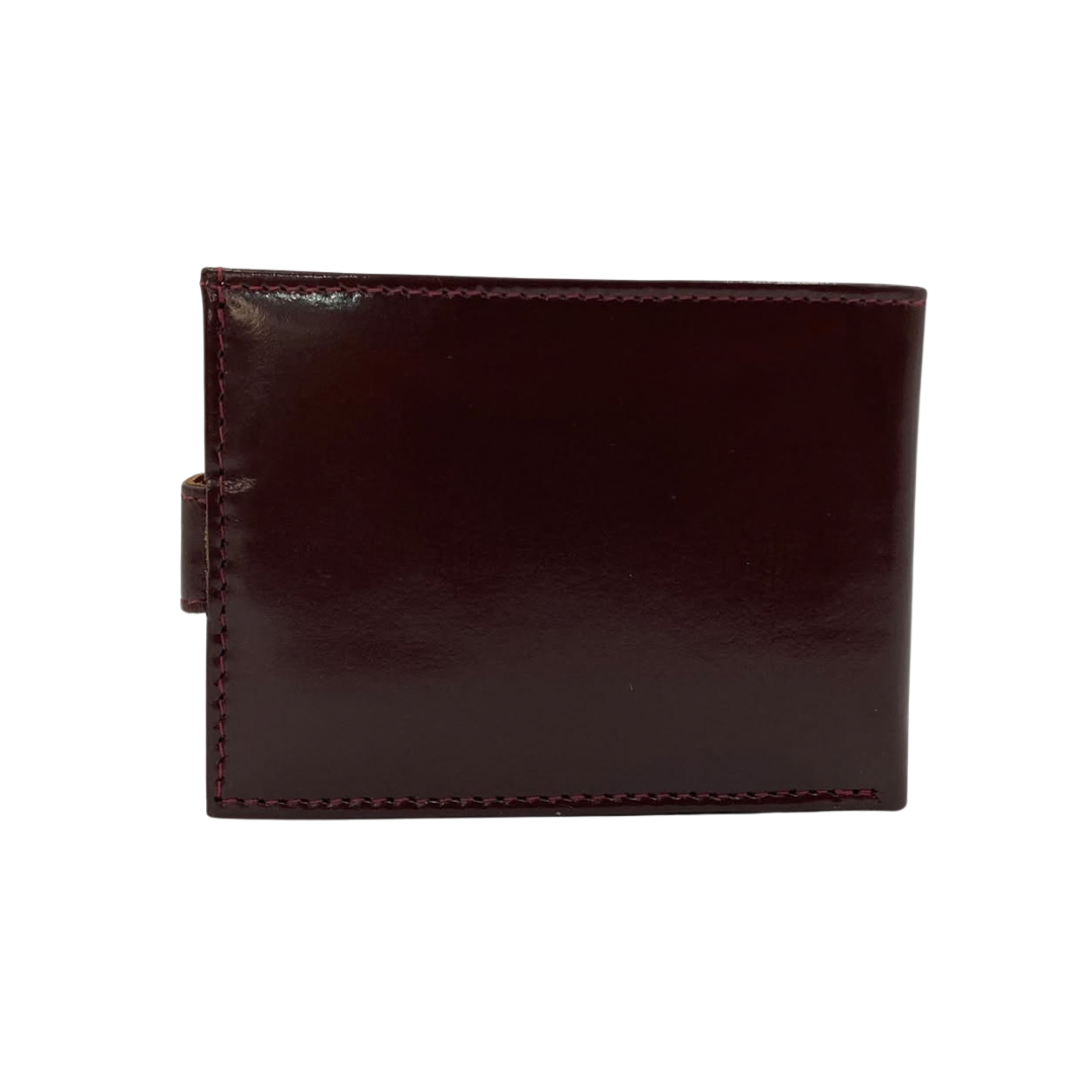 Classic Men's Waterproof Bifold Leather Wallet with Flip ID Window #1728L