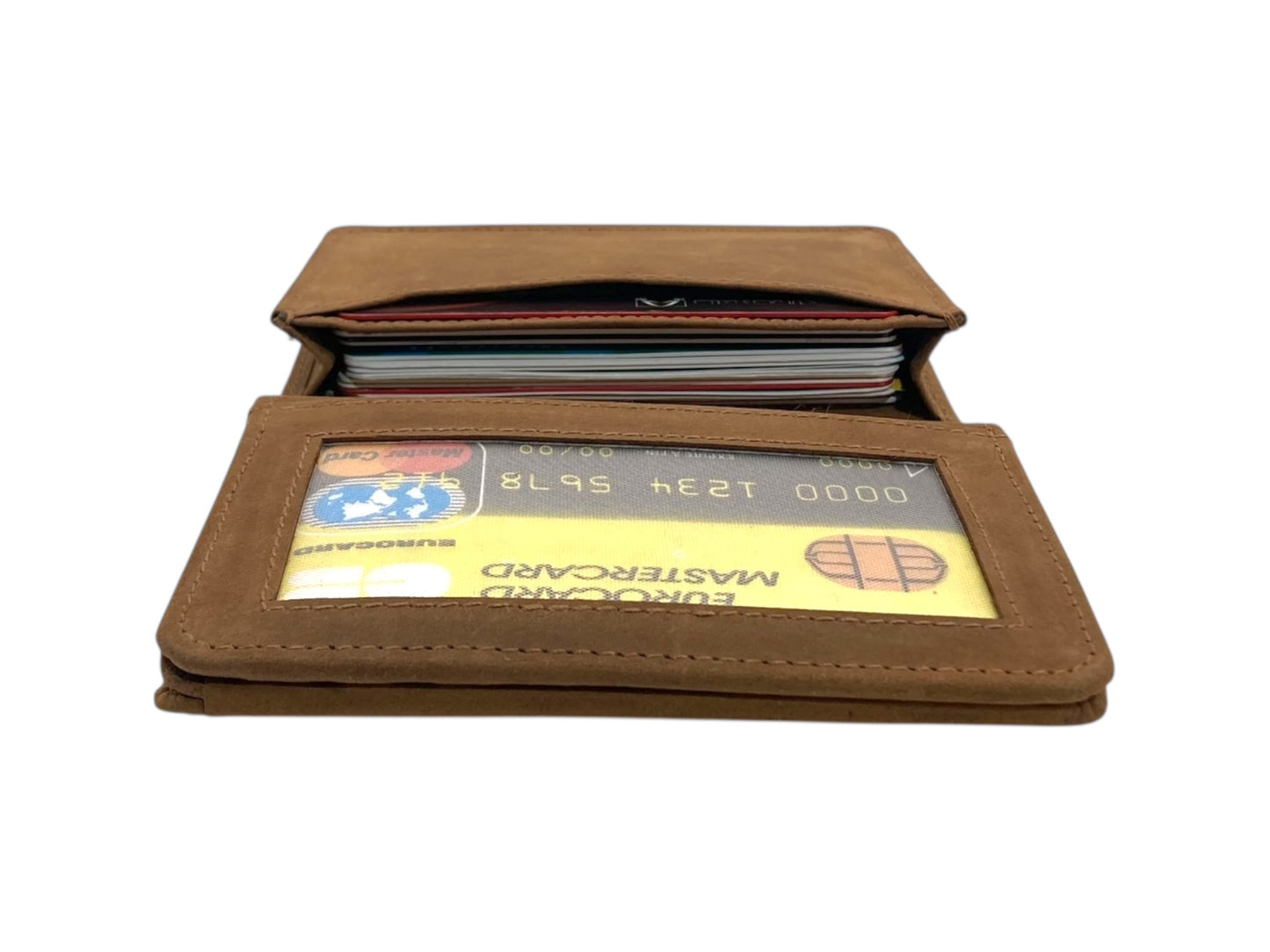 Compact Credit Cards & Cash Wallet With RFID # 4193A [ELASTIC]