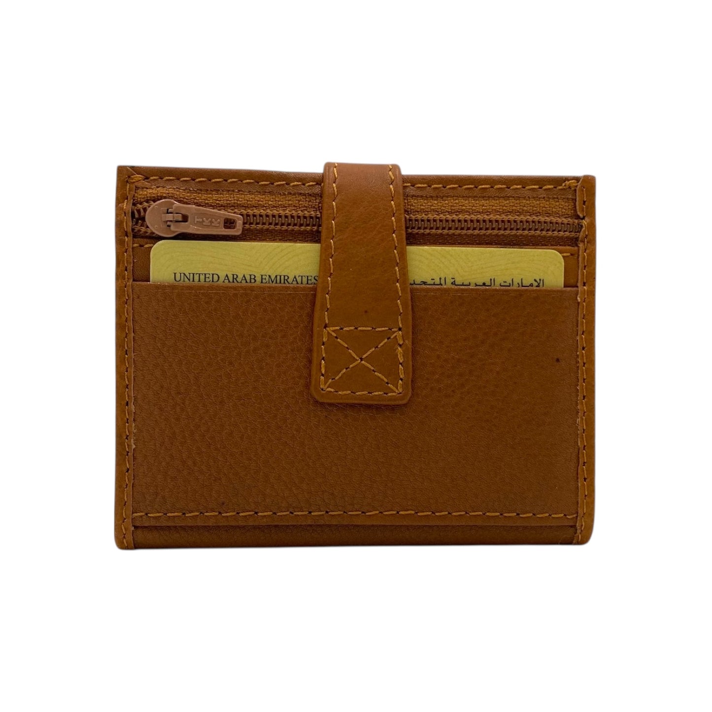 Card Case & Cash Wallet Compact Size 12 Card Space Plus Zip For Coins # 4029Z