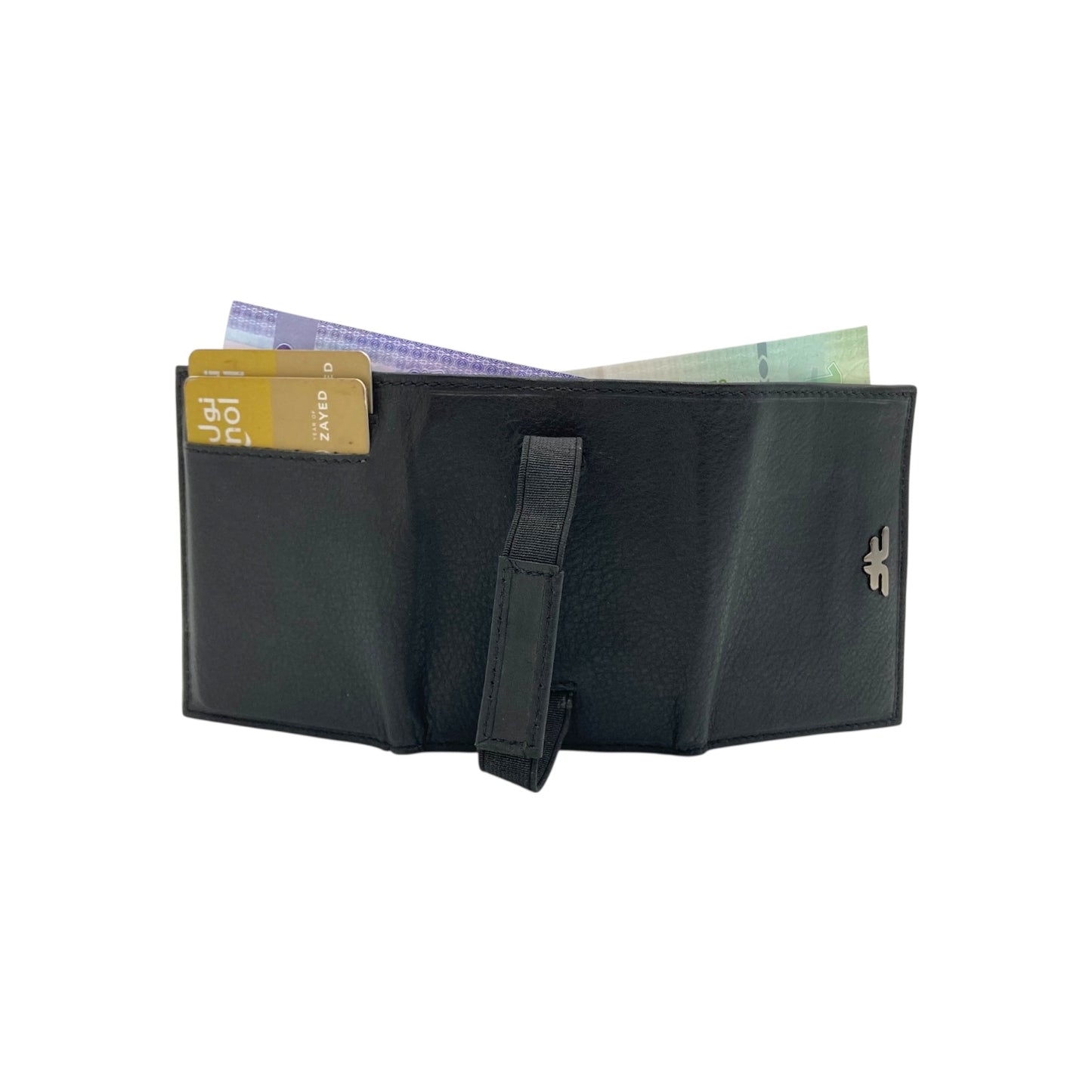RFID Compact Trifold Cards & Cash Wallet #  1891 [8] Elastic