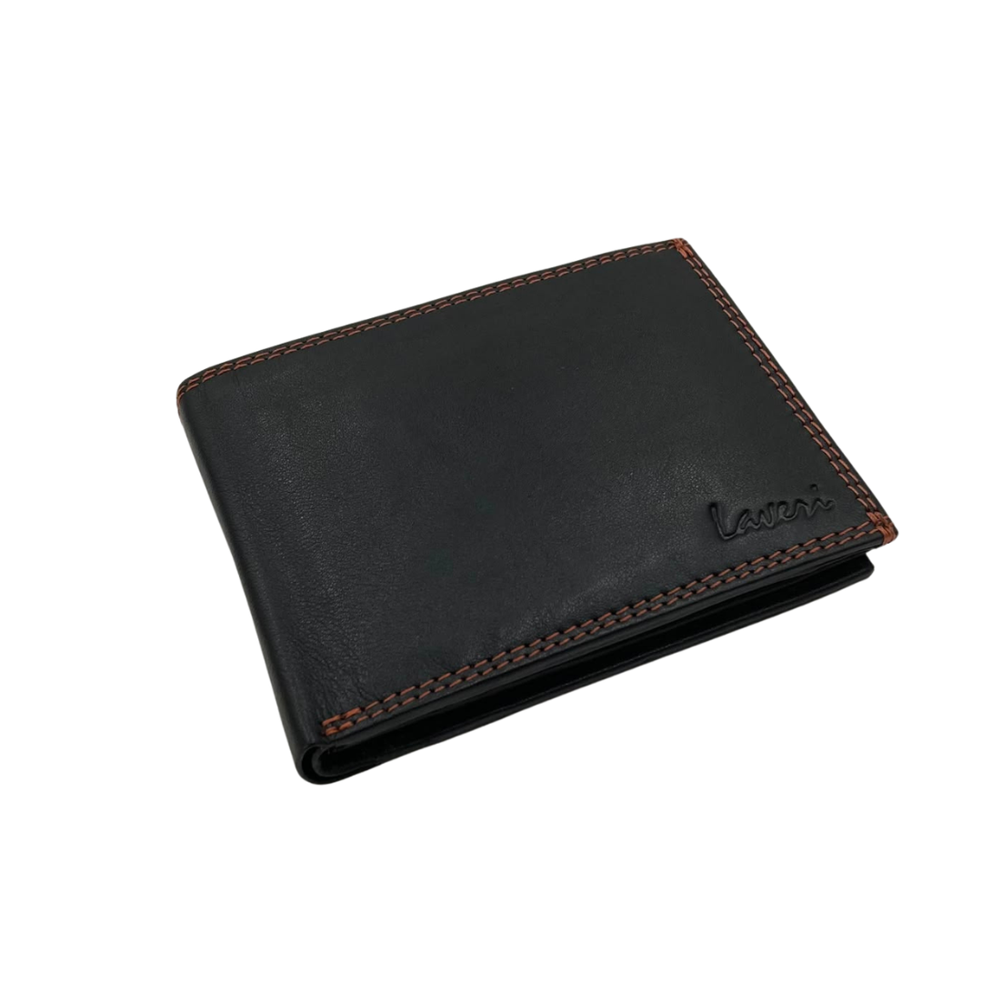 Antq, Smooth Leather Wallet With Inside Leather Lining # 1886C