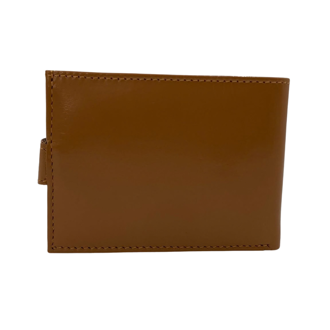 Classic Men's Waterproof Bifold Leather Wallet with Flip ID Window #1728L