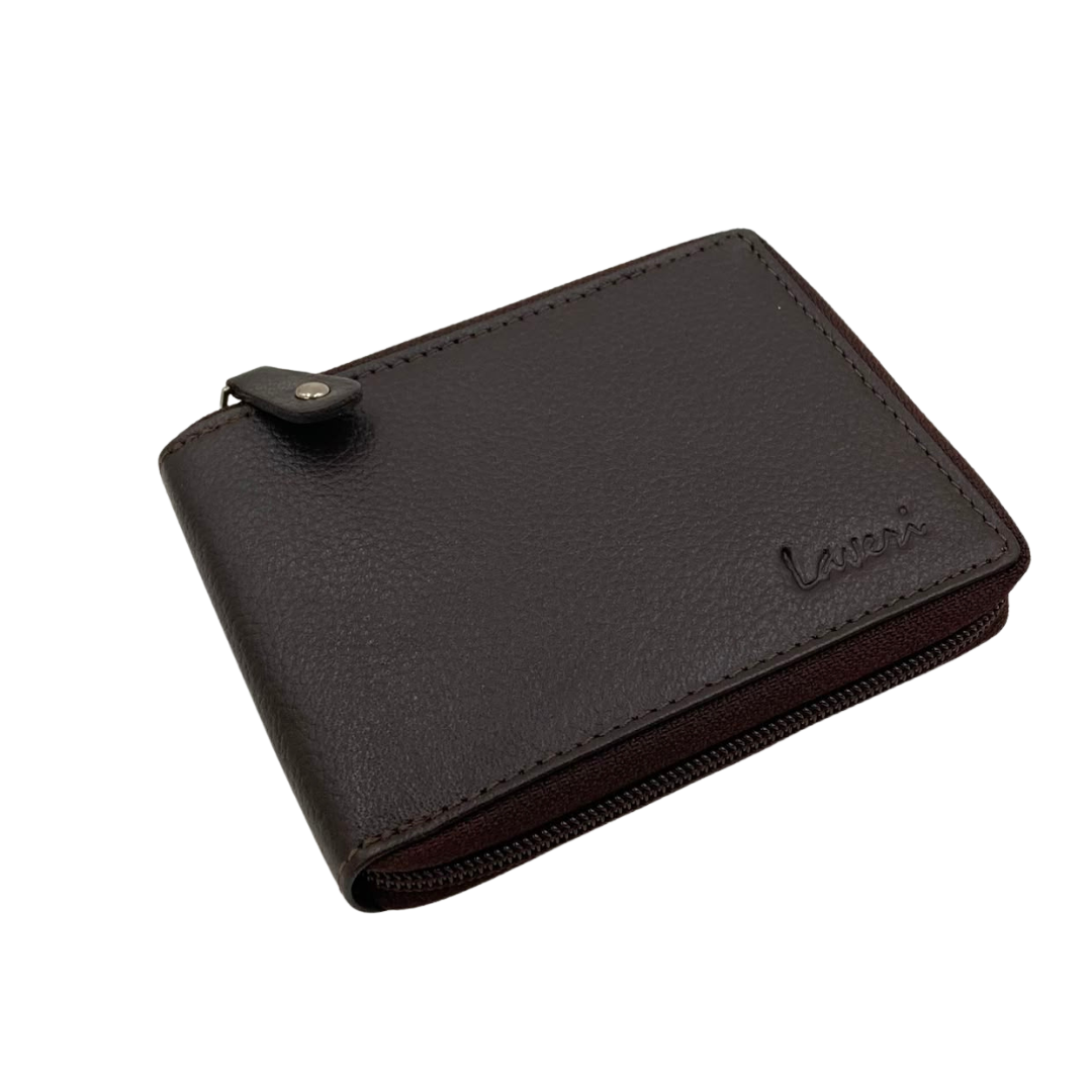 Fullzip leather mens Wallet #1013Z